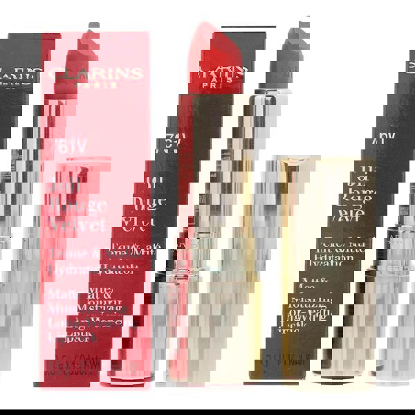 Clarins Joli Rouge Velvet 761V Spicy Chili Lipstick 3.5g