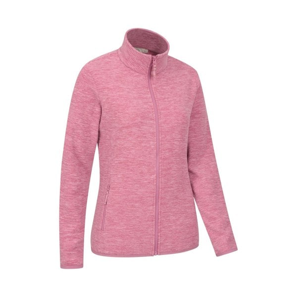 Mountain Warehouse Womens/Ladies Snowdon II Melange Full Zip Fleece Jacket - Pink