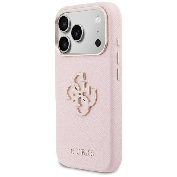 Guess FW Resin Big 4G Logo Case for iPhone 17 Pro 6.3" Pink - GUHCP17L5PS4RGGP
