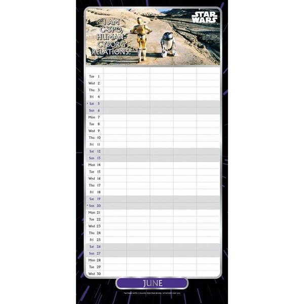 Disney, Star Wars Family Planner 2027, Family Planners, Month To View, Entertainment, Gift