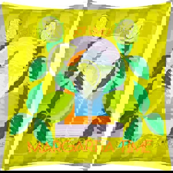 Furn Margarita Time Abstract Outdoor Cushion Cover - Lime