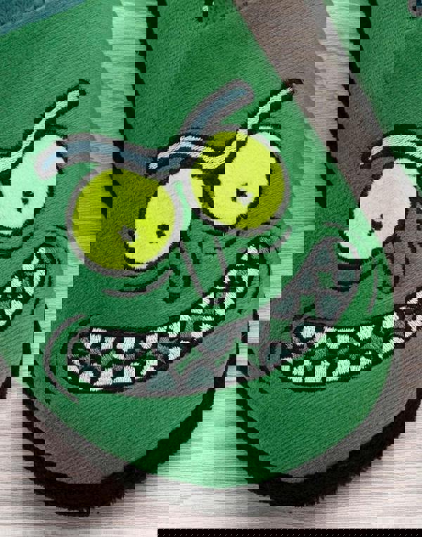 Rick And Morty Mens Green Pickle Rick Mule Slippers