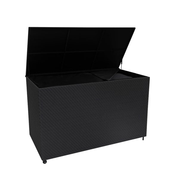 Jardi Serafina Rattan Cushion Storage Box 996L - Black