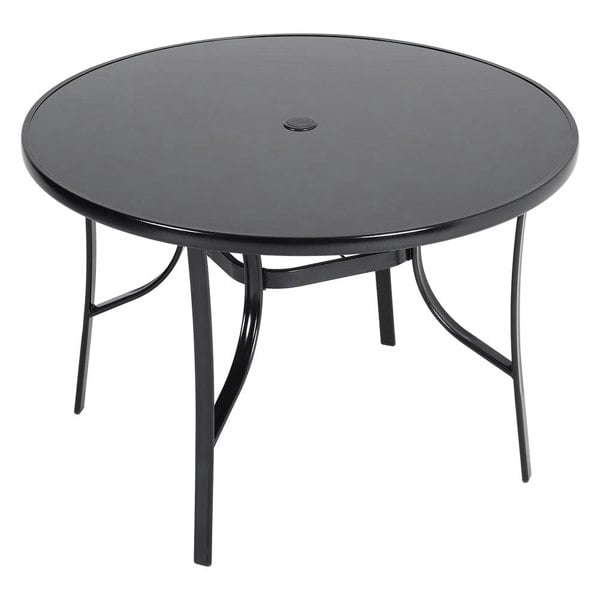 Patio Table Garden Coffee Table Dining Table with Umbrella Stand Hole Garden Dining Table Living and Home