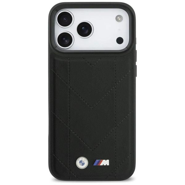 BMW M Quilted Logo Case with MagSafe for iPhone 17 Pro Max 6.9" Black - BMHMP17X25PSECHK