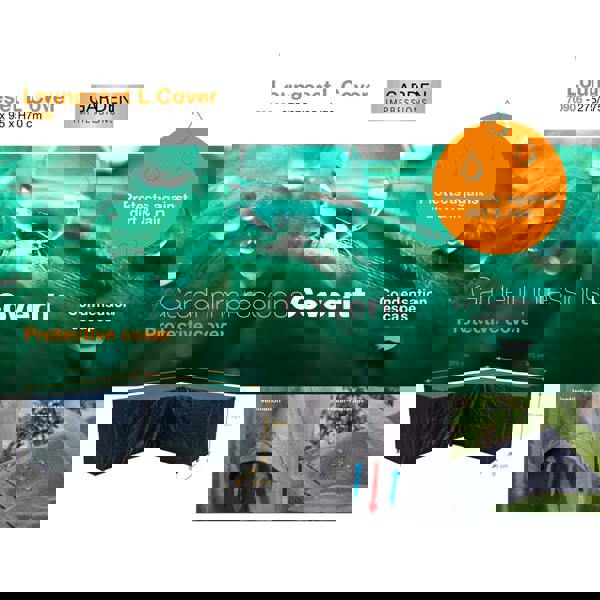 Coverit Corner L-Shaped 275cm x 275cm x 90cm x 70cm