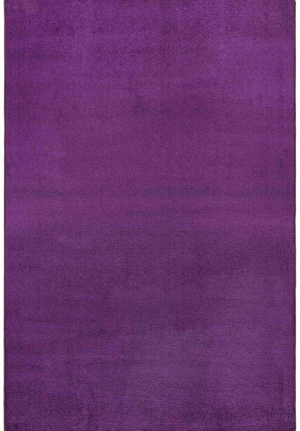 Modern Plain Purple Rug – Soft Short Pile