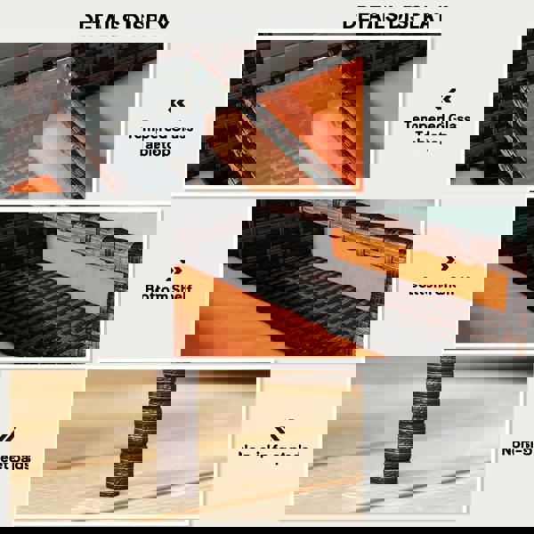 Ratten Loveseat with Built-in Coffee Table