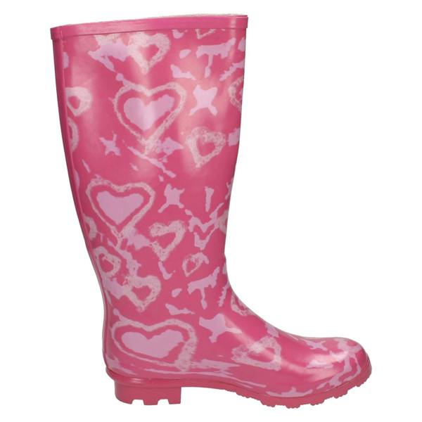 Spot On Girls Spot On Heart Design Wellington Boots X1034
