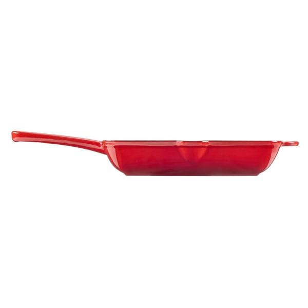 Cook Professional Cast Iron Frying Pan & Skillet 2 Piece Set | Red