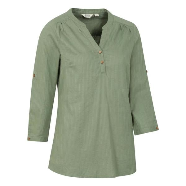 Mountain Warehouse Womens/Ladies Petra Relaxed Fit 3/4 Sleeve Shirt - Light Khaki - 
