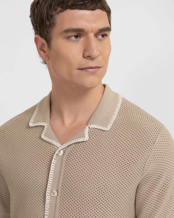Steel & Jelly Morden - Honeycomb Knit Short Sleeve Shirt