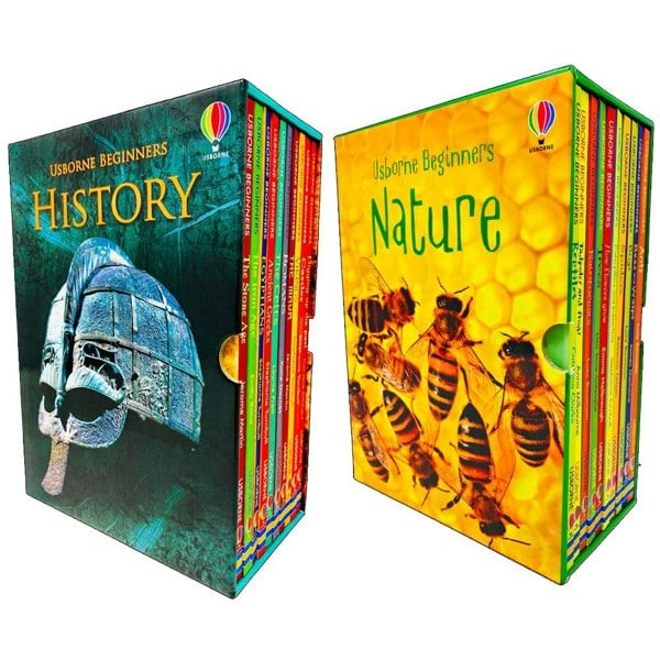 Usborne Beginners History & Nature 20 Books Collection Box Set