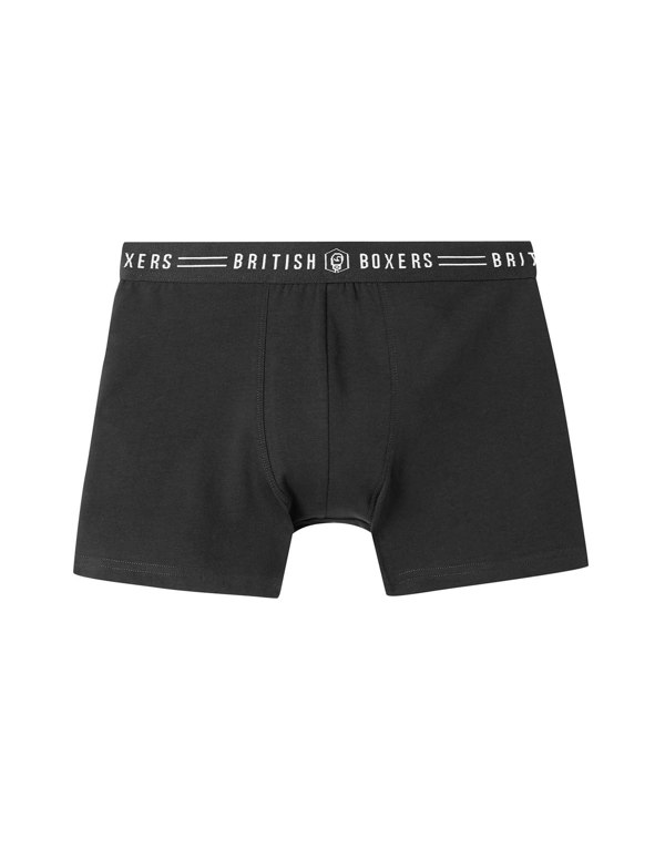 Stretch Trunks – Coal Black - British Boxers