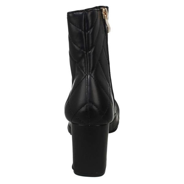 Spot On Ladies Spot On Block Heel Ankle Boots