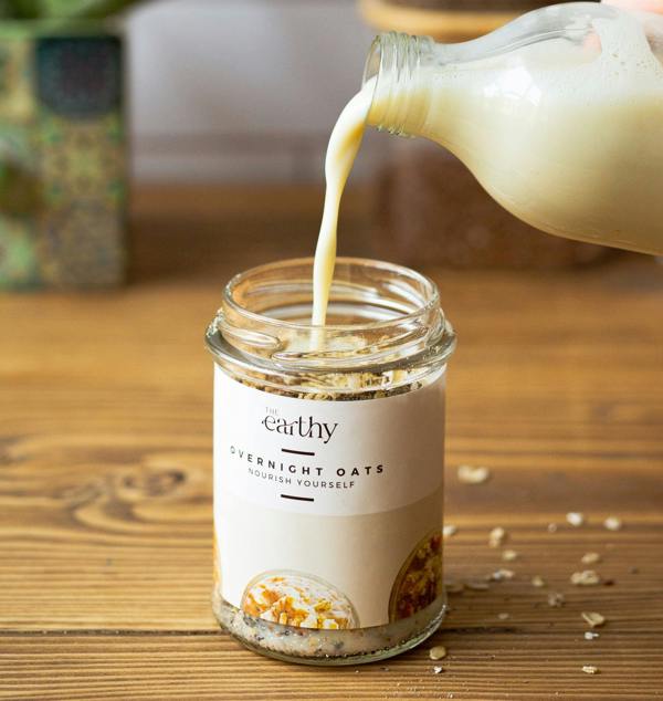 The Earthy Overnight Oat Soak & Go Jar