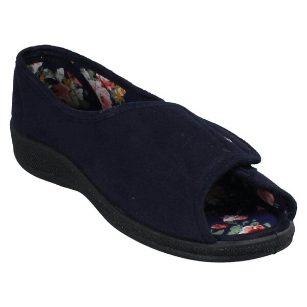 Jo & Joe Ladies Jo & Joe Hook And Loop Open Toe Slippers Martha