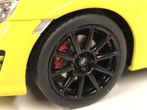 subaru brz gt yellow kyosho ksr18027y 1:18 scale samurai collection