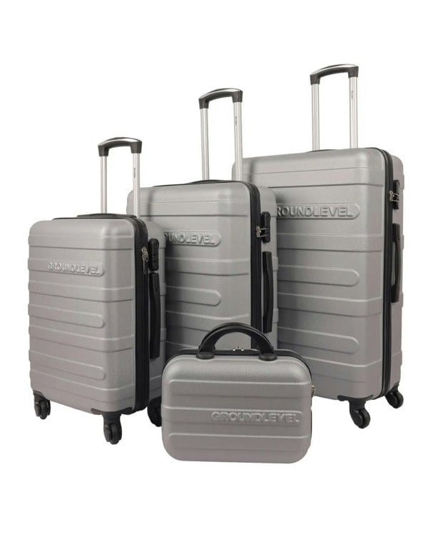 Groundlevel 4 Piece Regency Hard Shell Luggage Set
