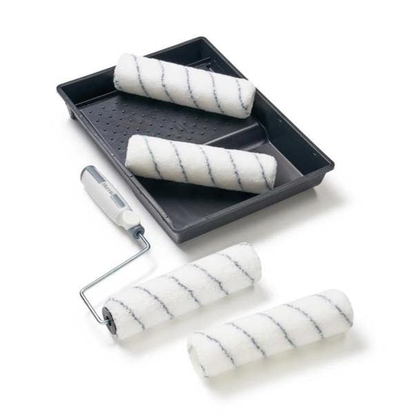 Harris Seriously Good Paint Roller Set (Pack Of 4) - Black/White - 