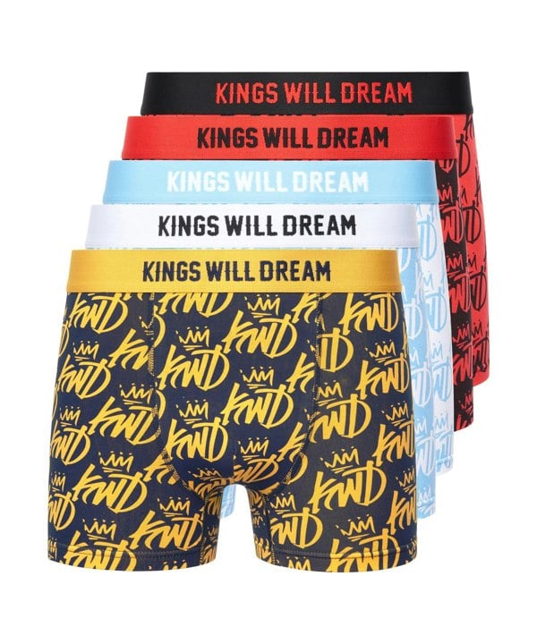 Kings Will Dream Tagged Boxers 5pk Assorted