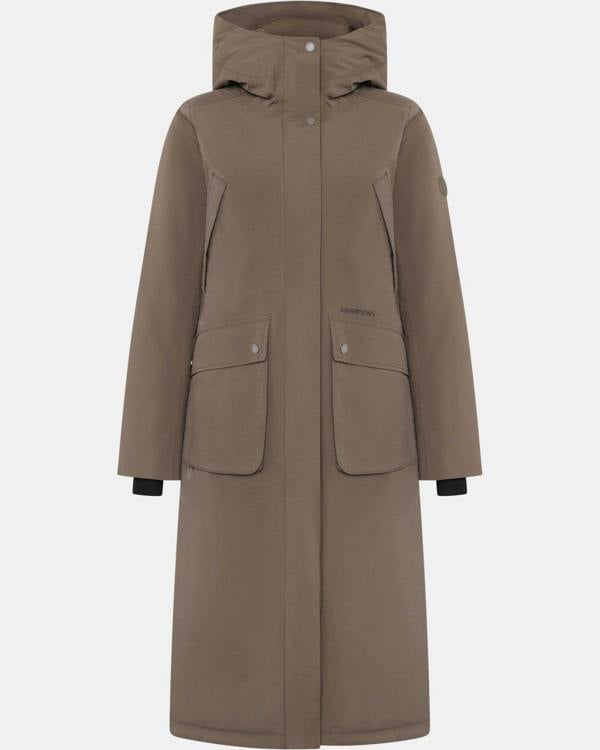 Didriksons Womens Melody Long Parka 2 - Mocha Brown F07
