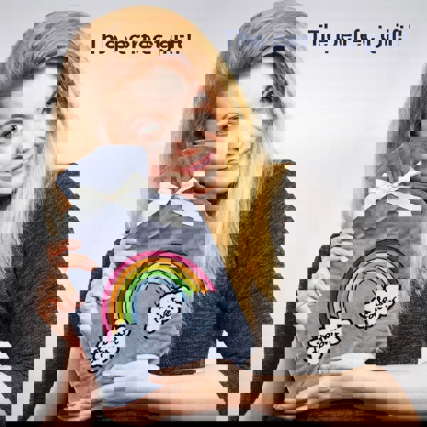 ChilliPak Hot Water Bottle with Sherpa Fleece Cover - 2 Litre - Rainbow