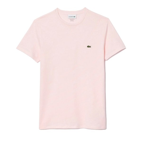 Lacoste Cotton Pima Crew Neck T-Shirt Light Pink