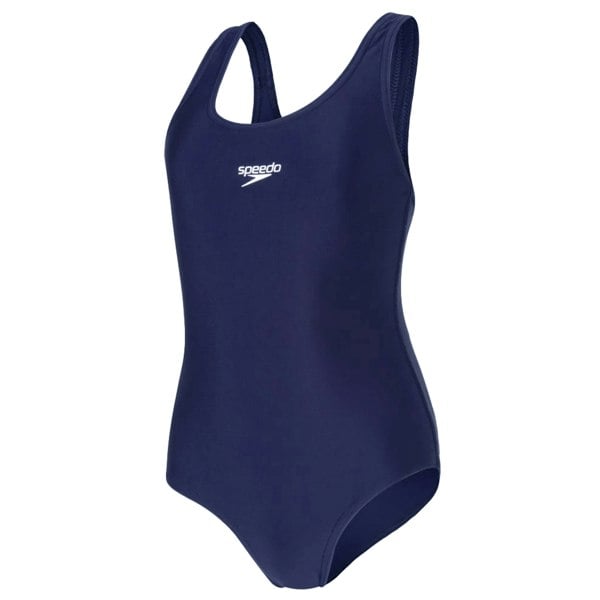 Speedo Girls Medalist One Piece Swimsuit - Navy