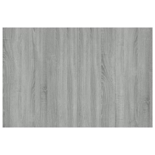 Berkfield Bed Headboard with Cabinets Grey Sonoma Engineered Wood