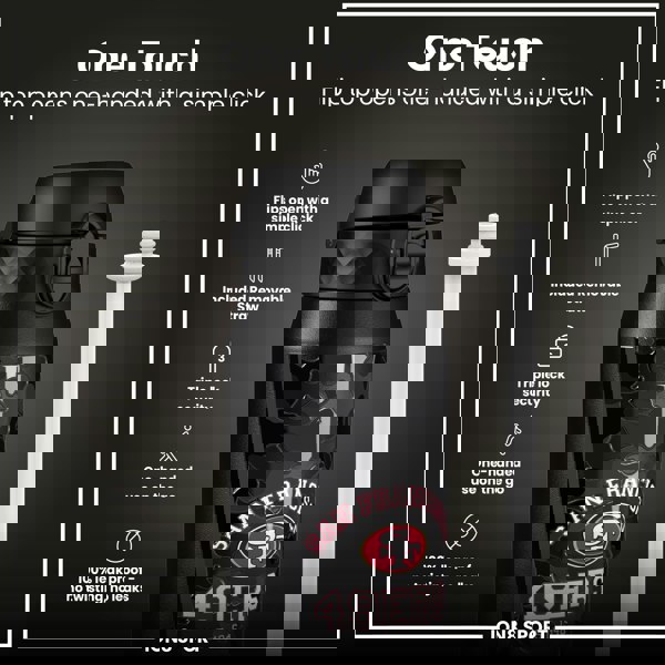 ION8 NFL x ION8 Insulated Steel Water Bottle, NFL 49ers, 750ml (24oz)