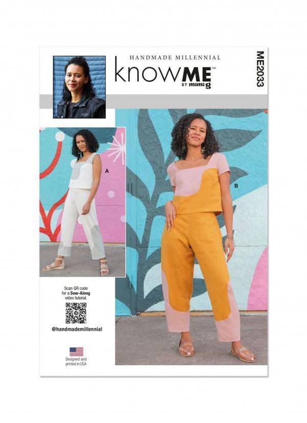 Know Me Sewing Pattern 2033, Tops, Trousers for Women, K5 (8-10-12-14-16) - Easy