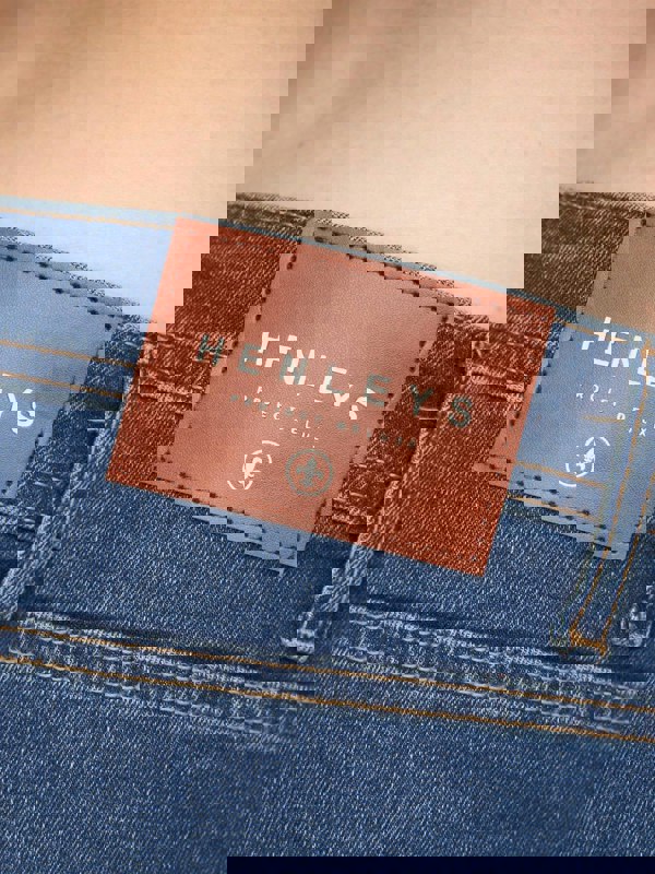 Henleys Flex Denim Shorts Stone Wash