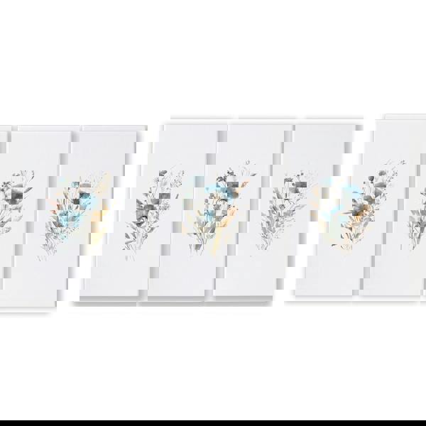 Blue Color Wall Art | Set of 3 Botanical Wall art Prints