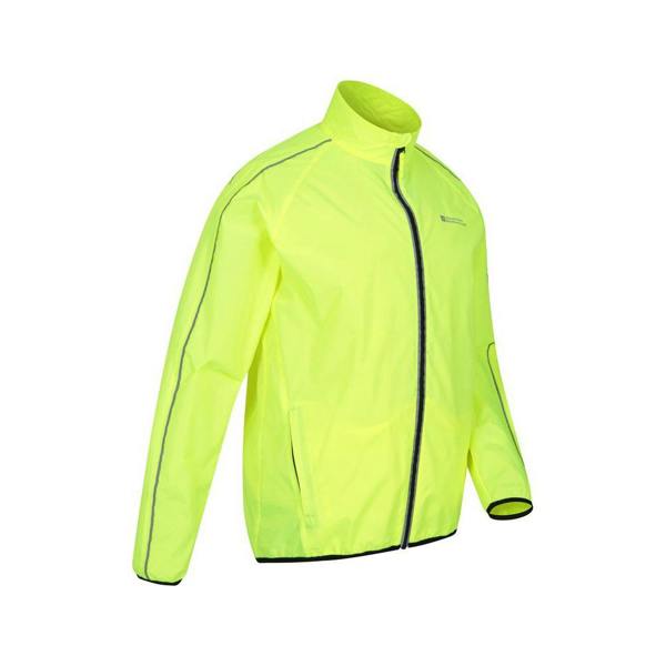 Mountain Warehouse Mens Force Reflective Water Resistant Jacket - Yellow - 