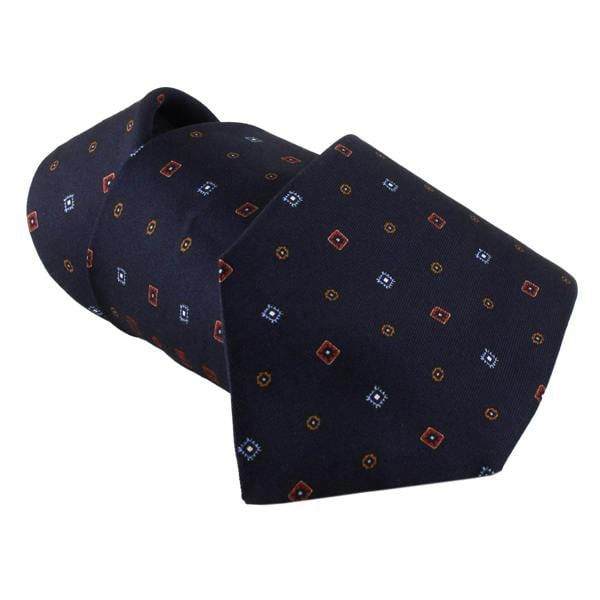 Dunhill repeat pattern luxurious mulberry silk tie