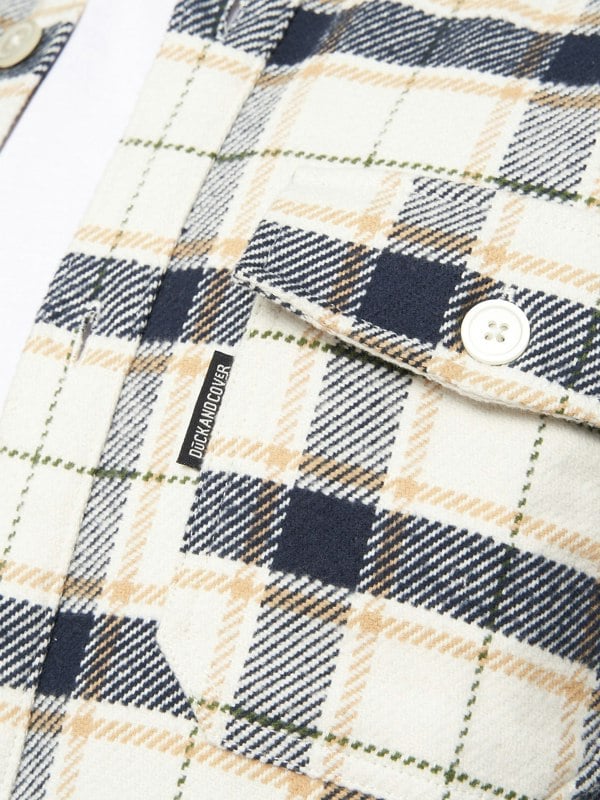 Duck and Cover Francore Overshirt Off White Check