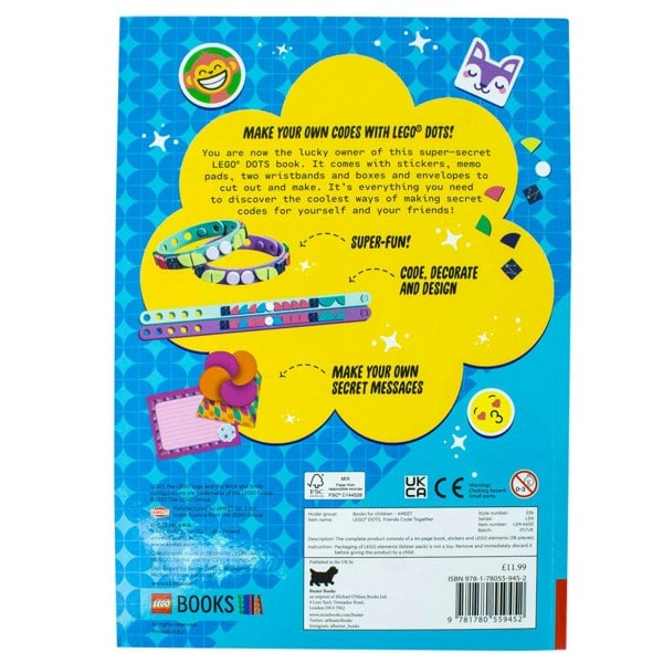 LEGO DOTS: Friends Code Together (with stickers, LEGO tiles and two wristbands)