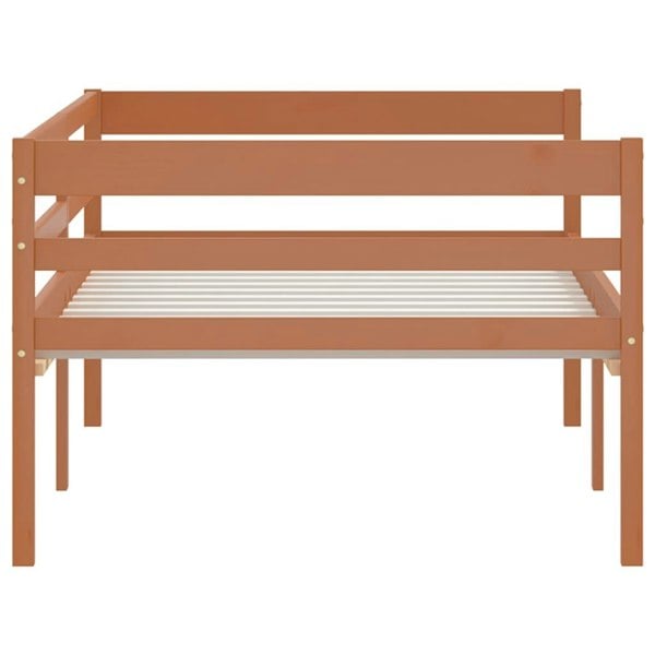 Berkfield Bed Frame Honey Brown Solid Pinewood 90x200 cm