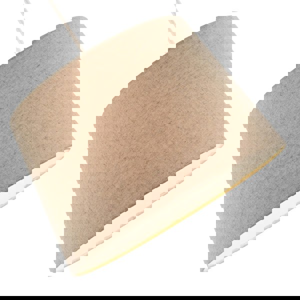 Natural Oatmeal Textured Linen Fabric Lamp Shade with Cotton Lining Image 4