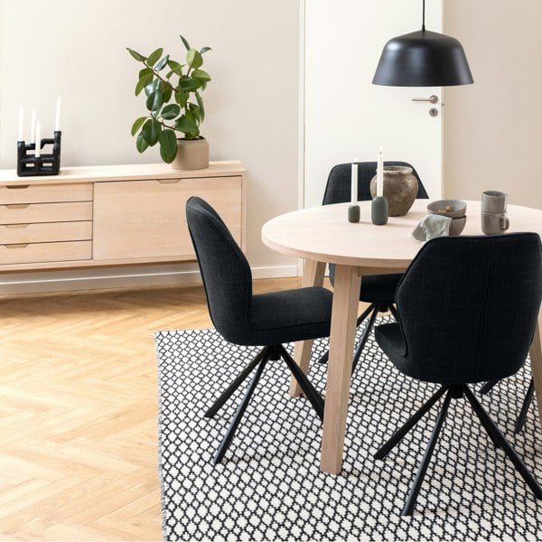 Furniture To Go A-Line Sideboard with 4 Drawers and Sliding Door in White Oak