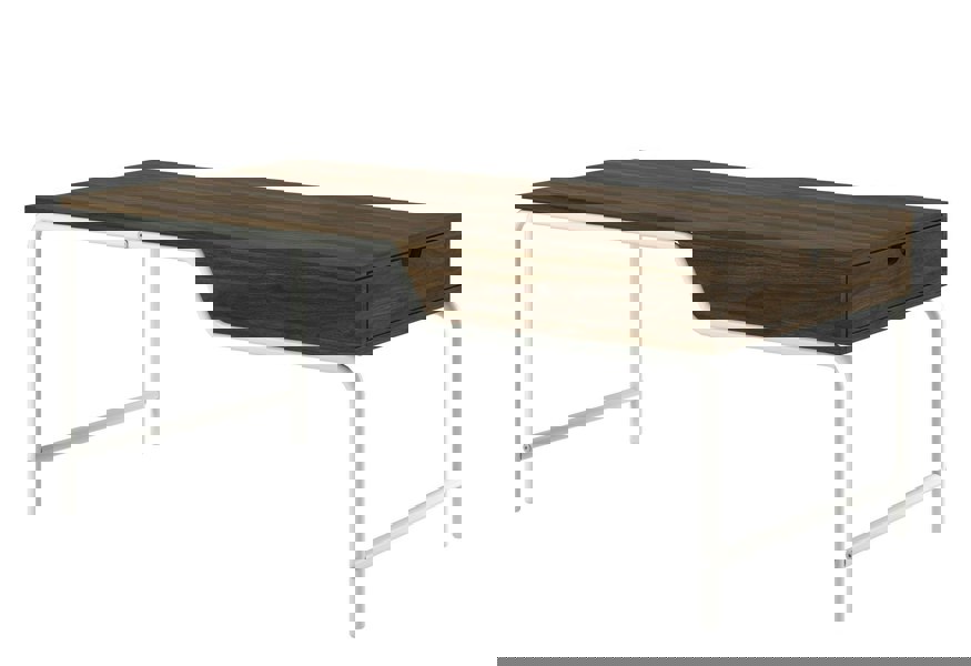 Dorel Home Webster Coffee Table with 1 Drawer in Walnut Look