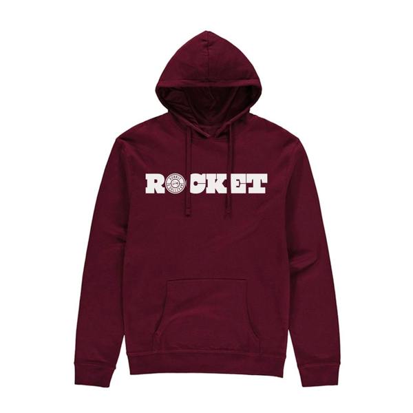Rocket Retro Hoodie - Maroon