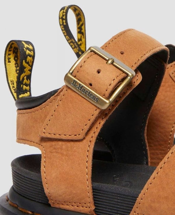 Dr. Martens Blaire Tumbled Nubuck Women's Desert Brown Sandals