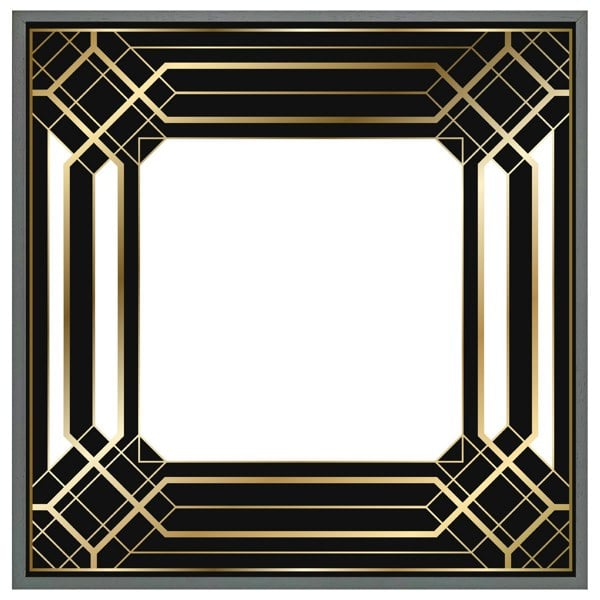 Benjamin Tate Design Art deco black frame (picture Frame)