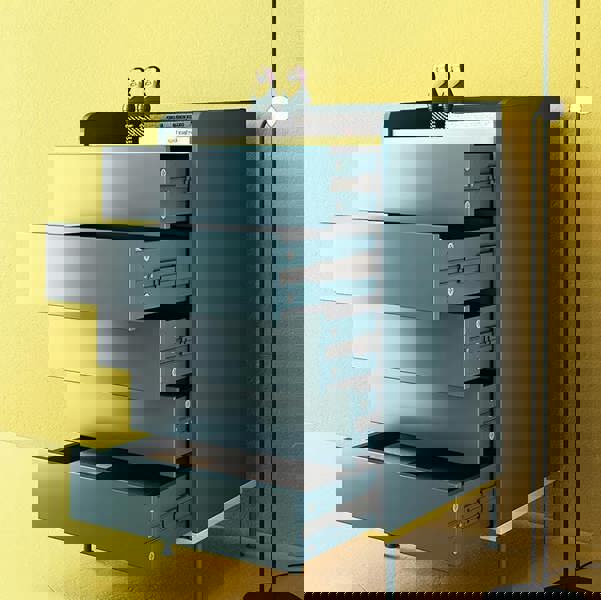 Gordon Chests Of Drawers, Blue with chest of drawers grey