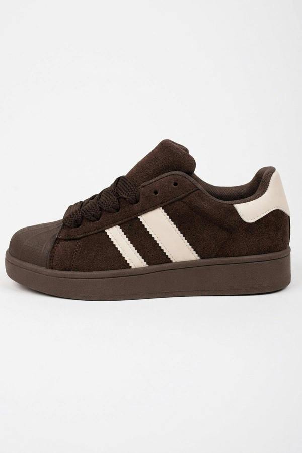 ikrush Maud Faux Suede Stripe Trainers