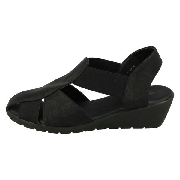 Down to Earth Ladies Casual Down To Earth Sling Back Wedge Sandal