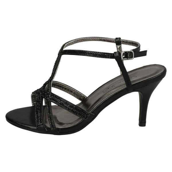 Spot On Ladies Spot On Diamante Sandals