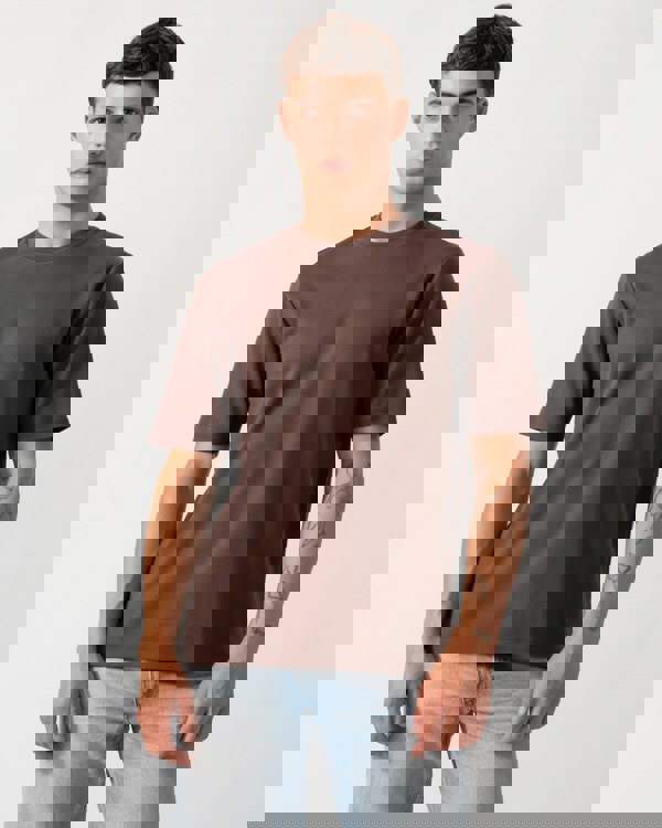 Oliver Sweeney Palmela Mens Crew Neck T-Shirt - Chocolate